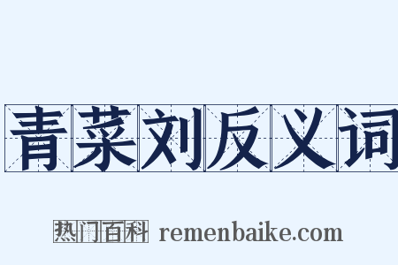 青菜刘反义词是什么意思的图片
